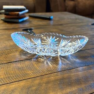 Crystal Cut Glass Bowl